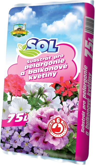 Substrát pro pelargonie